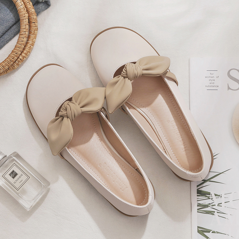 Sheepskin Flat Shoes for Women - 2025 Spring Autumn Evening Style - French Single Shoes for Skirts - Chic & Comfortable Fashion Footwear Sheepskin Flat Shoes for Women - 2025 Spring Autumn Evening Style - French Single Shoes for Skirts - Chic & Comfortable Fashion Footwear