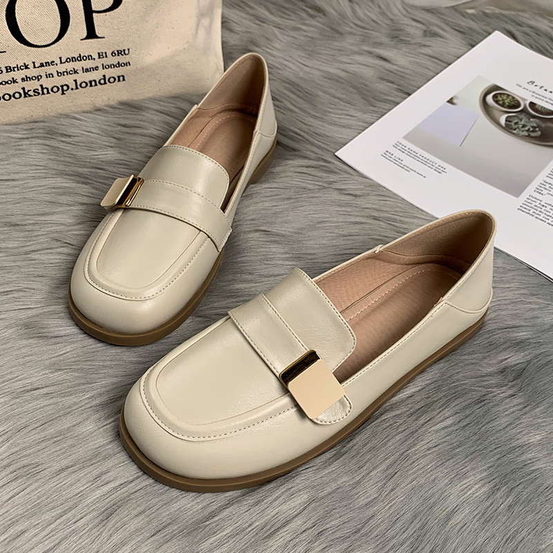 Sheepskin Flat Shoes for Women - 2025 Spring Autumn Evening Style - French Single Shoes for Skirts - Chic & Comfortable Fashion Footwear Sheepskin Flat Shoes for Women - 2025 Spring Autumn Evening Style - French Single Shoes for Skirts - Chic & Comfortable Fashion Footwear