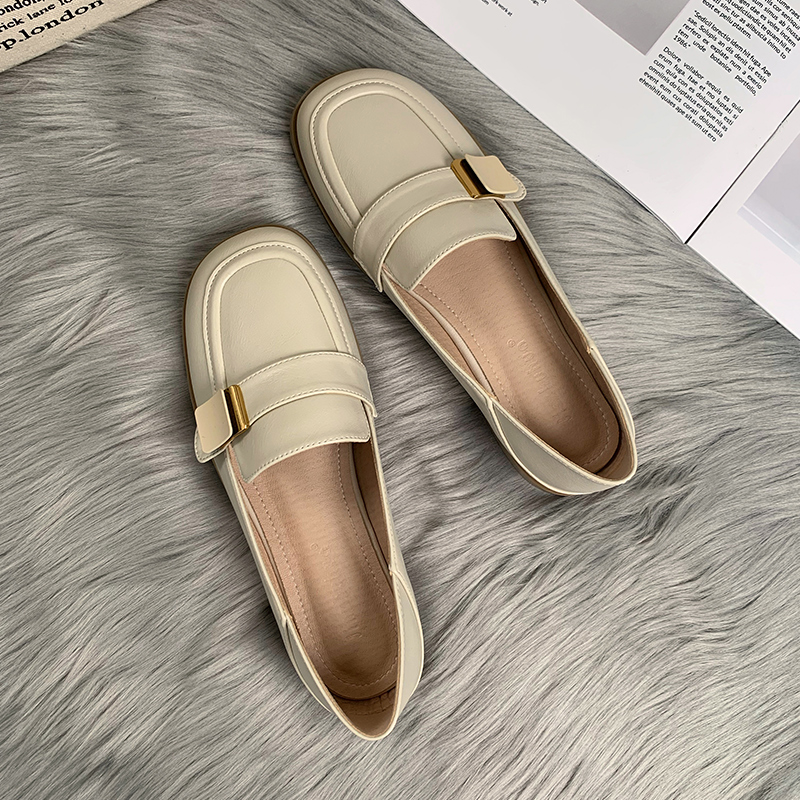 Sheepskin Flat Shoes for Women - 2025 Spring Autumn Evening Style - French Single Shoes for Skirts - Chic & Comfortable Fashion Footwear Sheepskin Flat Shoes for Women - 2025 Spring Autumn Evening Style - French Single Shoes for Skirts - Chic & Comfortable Fashion Footwear