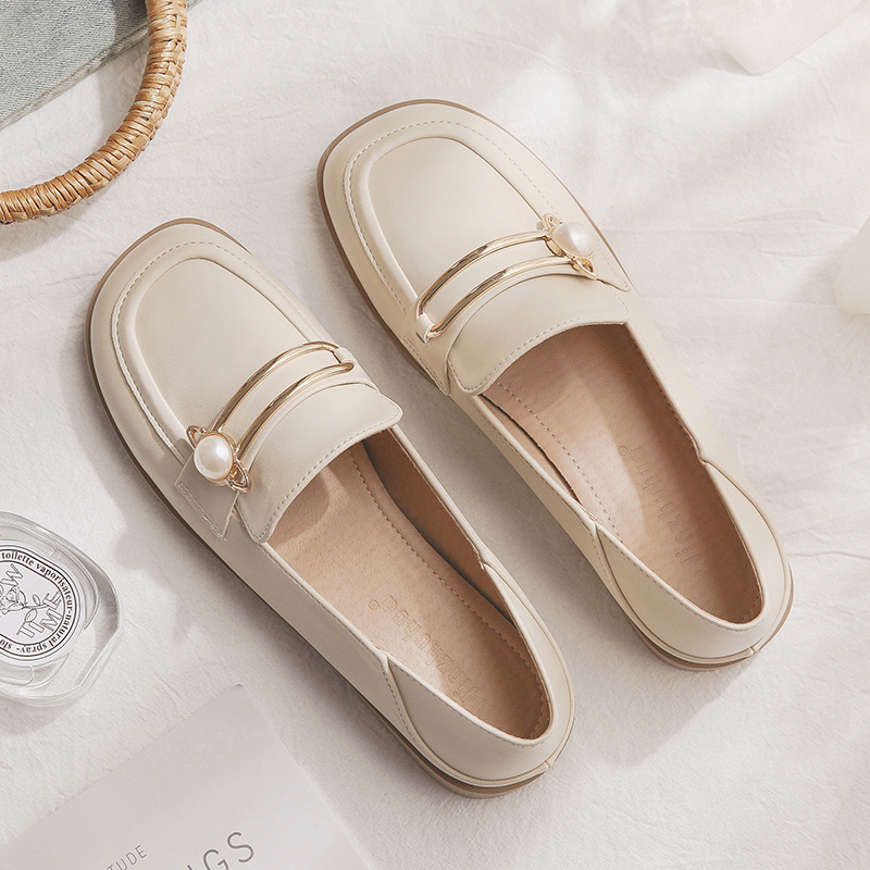 Sheepskin Flat Shoes for Women - 2025 Spring Autumn Evening Style - French Single Shoes for Skirts - Chic & Comfortable Fashion Footwear Sheepskin Flat Shoes for Women - 2025 Spring Autumn Evening Style - French Single Shoes for Skirts - Chic & Comfortable Fashion Footwear