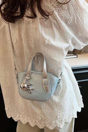 Silver Mini Dumpling Crossbody Bag for Women - Stylish High-End Mobile Shoulder Bag for Summer 2025