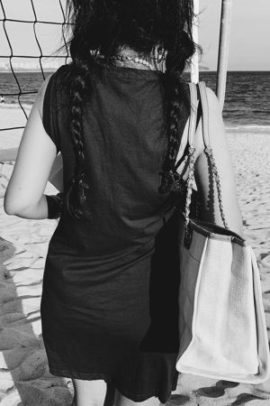 Sleeveless Long Slim Dress with Small Wing Heart Print - 2025 Spring/Summer American Vintage Style