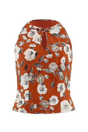 Sleeveless Vintage Cheongsam Dress with Button Print and Long Split, Chinese Style, Perfect for Y2K and Retro Fashion Enthusiasts