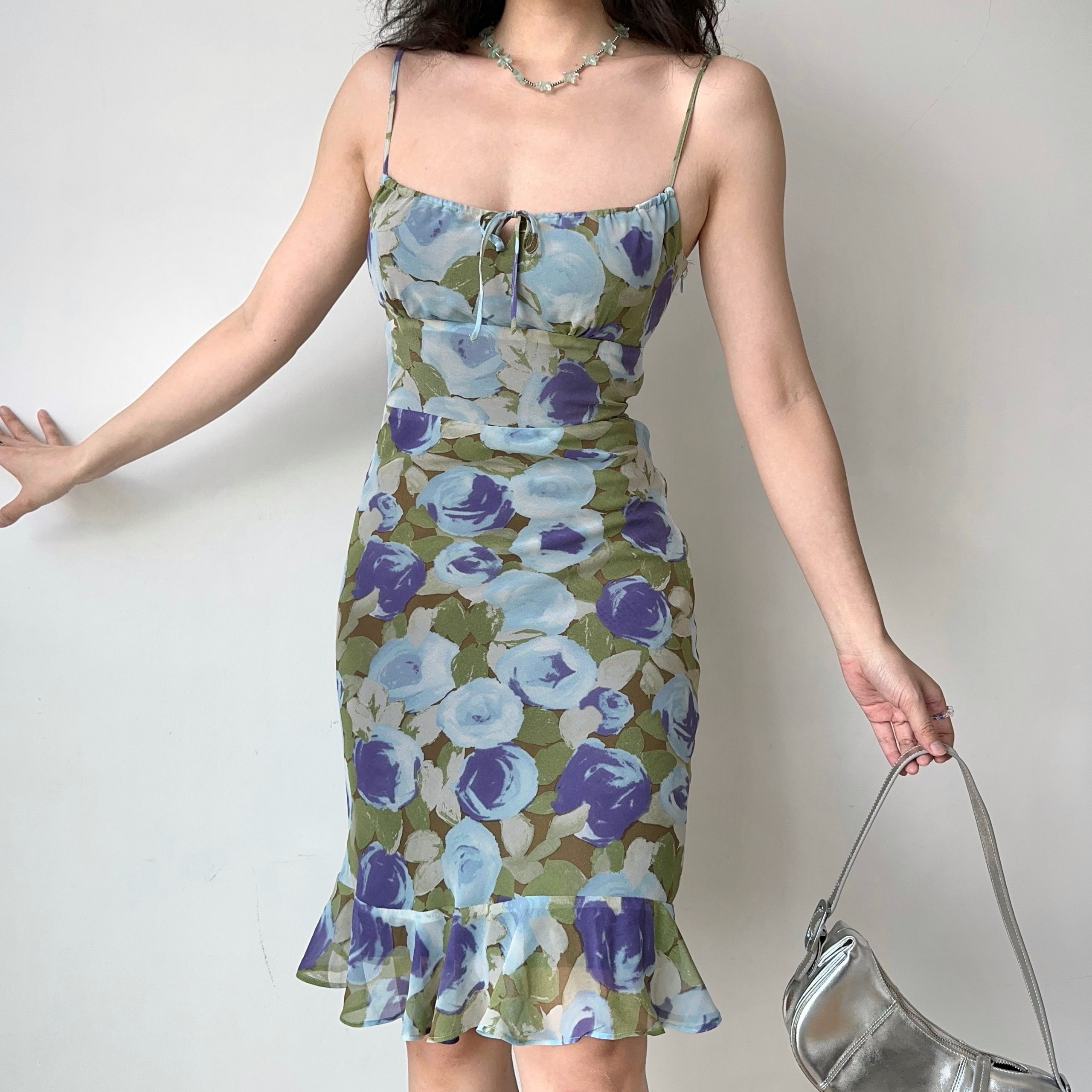 Slim Fit Ruffled Bodycon Camisole Dress - Self-Made European American Style Printed Summer Dress for Women, Y2K Fashion Slim Fit Ruffled Bodycon Camisole Dress - Self-Made European American Style Printed Summer Dress for Women, Y2K Fashion