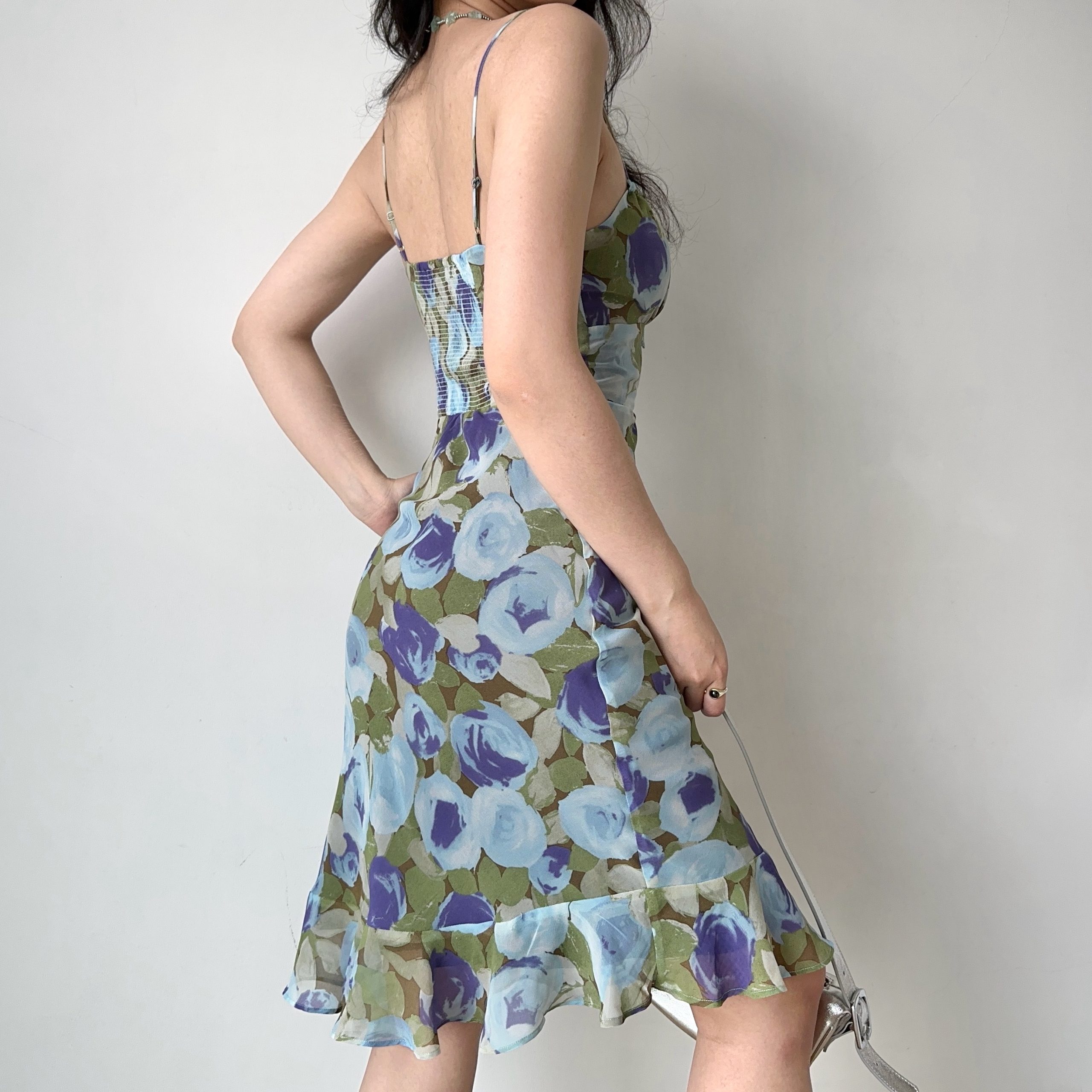 Slim Fit Ruffled Bodycon Camisole Dress - Self-Made European American Style Printed Summer Dress for Women, Y2K Fashion Slim Fit Ruffled Bodycon Camisole Dress - Self-Made European American Style Printed Summer Dress for Women, Y2K Fashion