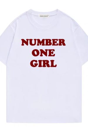 Slim-Fit Shoulder-Structured Round Neck Short Sleeve T-Shirt for Women - Park Chaeyoung's Number One Girl Inspired Design