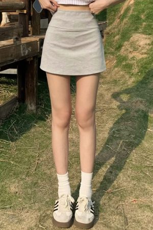 Slim Fit Split Hem Shorts for Women - Mid-Waist Sports Yoga Bodycon Skirt Pants - Versatile Summer Fashion