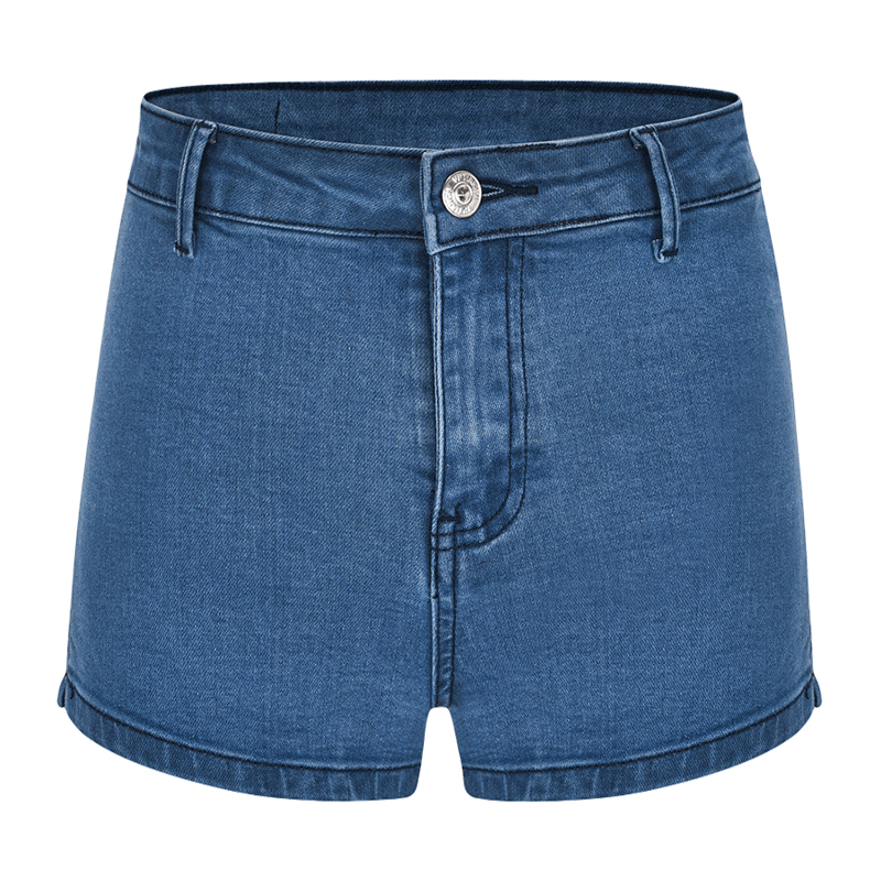 Slim High Waist High Split Denim Shorts for Women - European American Style, Leg-Lengthening, High Elastic Waist, Trendy Summer Fashion Slim High Waist High Split Denim Shorts for Women - European American Style, Leg-Lengthening, High Elastic Waist, Trendy Summer Fashion