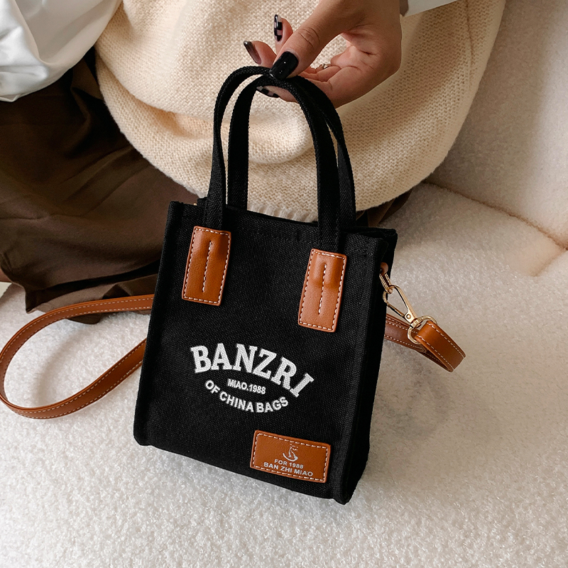 Small Canvas Handbag for Women - Versatile Casual Crossbody Bag for Spring/Summer 2025, Niche Instagram Fashion Small Canvas Handbag for Women - Versatile Casual Crossbody Bag for Spring/Summer 2025, Niche Instagram Fashion