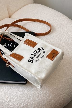 Small Canvas Handbag for Women - Versatile Casual Crossbody Bag for Spring/Summer 2025, Niche Instagram Fashion
