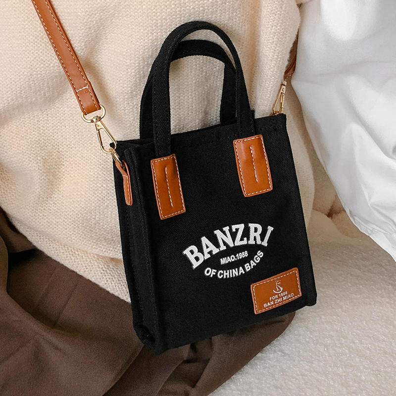 Small Canvas Handbag for Women - Versatile Casual Crossbody Bag for Spring/Summer 2025, Niche Instagram Fashion Small Canvas Handbag for Women - Versatile Casual Crossbody Bag for Spring/Summer 2025, Niche Instagram Fashion