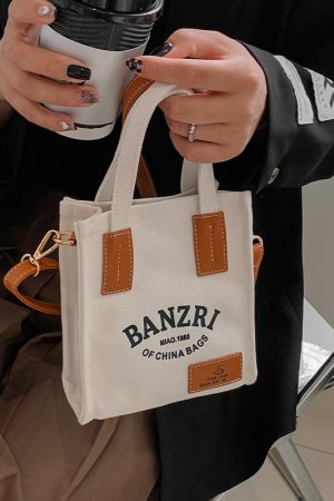 Small Canvas Handbag for Women - Versatile Casual Crossbody Bag for Spring/Summer 2025, Niche Instagram Fashion
