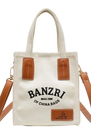 Small Canvas Handbag for Women - Versatile Casual Crossbody Bag for Spring/Summer 2025, Niche Instagram Fashion