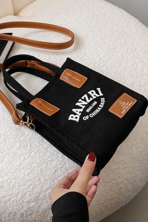 Small Canvas Handbag for Women - Versatile Casual Crossbody Bag for Spring/Summer 2025, Niche Instagram Fashion