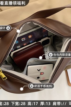 Soft Leather Casual Small Bag for Women - Retro Spring/Summer 2025 Trendy Versatile Crossbody Shoulder Bag