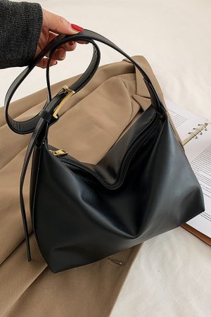 Soft Leather Casual Small Bag for Women - Retro Spring/Summer 2025 Trendy Versatile Crossbody Shoulder Bag