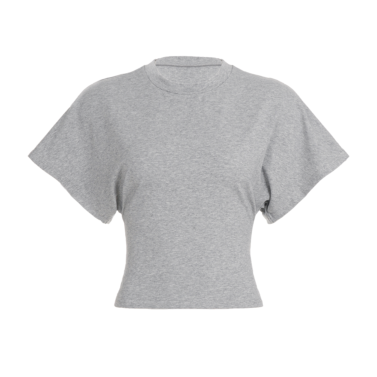 Solid Color Versatile Round Neck Pullover Short Sleeve T-Shirt for Women with Loose Waist Design - Slimming Fit, Casual Essential Solid Color Versatile Round Neck Pullover Short Sleeve T-Shirt for Women with Loose Waist Design - Slimming Fit, Casual Essential