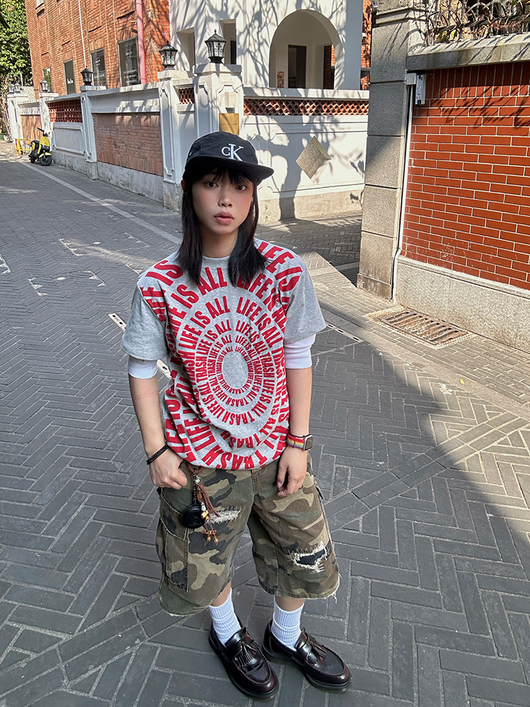 Spring 2025 American Letter Print Short Sleeve T-Shirt for Men and Women - Loose Casual Basic Top, Unisex Fashion Essential Spring 2025 American Letter Print Short Sleeve T-Shirt for Men and Women - Loose Casual Basic Top, Unisex Fashion Essential