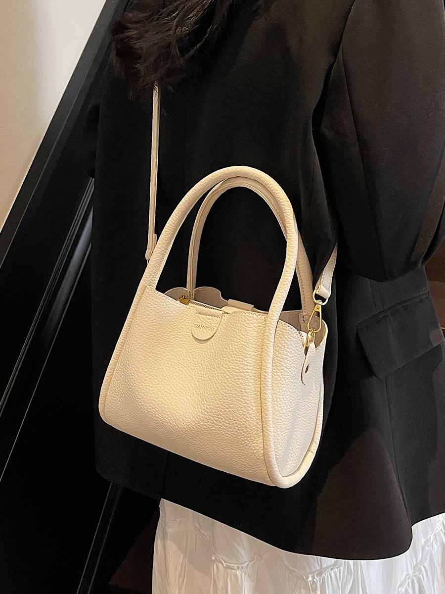 Spring 2025 High-End Versatile Tote Bucket Bag - Simple Casual Shoulder & Crossbody Bag for Work and Everyday Use Spring 2025 High-End Versatile Tote Bucket Bag - Simple Casual Shoulder & Crossbody Bag for Work and Everyday Use