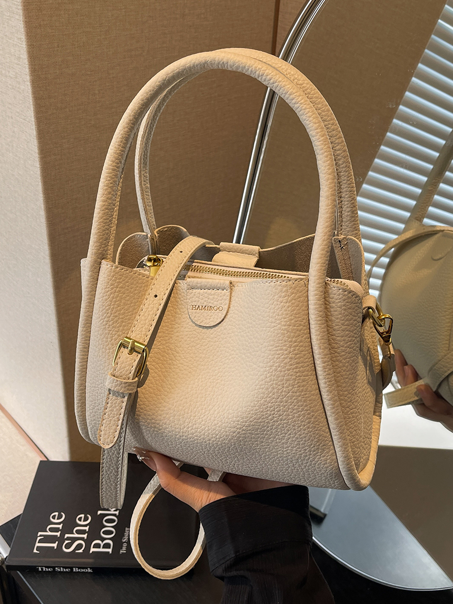 Spring 2025 High-End Versatile Tote Bucket Bag - Simple Casual Shoulder & Crossbody Bag for Work and Everyday Use Spring 2025 High-End Versatile Tote Bucket Bag - Simple Casual Shoulder & Crossbody Bag for Work and Everyday Use