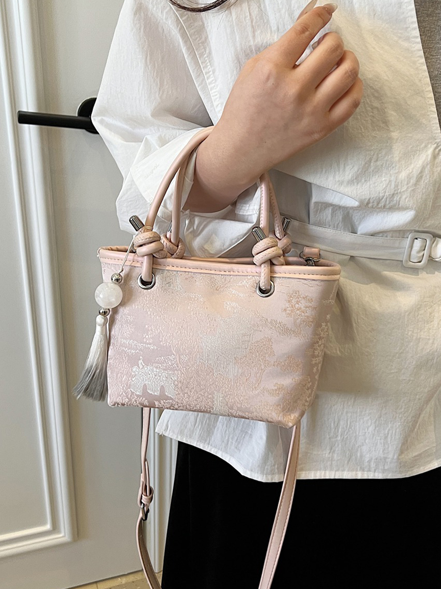 Spring 2025 National Style Handheld Water Bucket Bag - Embroidered Versatile Shoulder & Crossbody Bag Spring 2025 National Style Handheld Water Bucket Bag - Embroidered Versatile Shoulder & Crossbody Bag