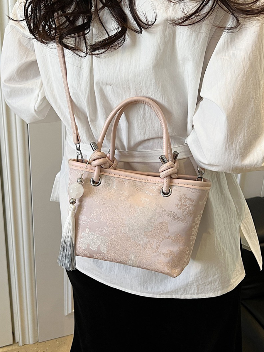 Spring 2025 National Style Handheld Water Bucket Bag - Embroidered Versatile Shoulder & Crossbody Bag Spring 2025 National Style Handheld Water Bucket Bag - Embroidered Versatile Shoulder & Crossbody Bag