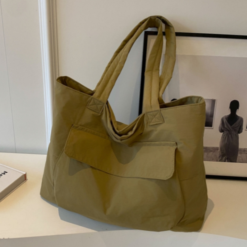 Spring Large Capacity Canvas Tote Bag for Women, Casual Minimalist Commuting Shoulder Bag, Versatile Student Book Bag Spring Large Capacity Canvas Tote Bag for Women, Casual Minimalist Commuting Shoulder Bag, Versatile Student Book Bag