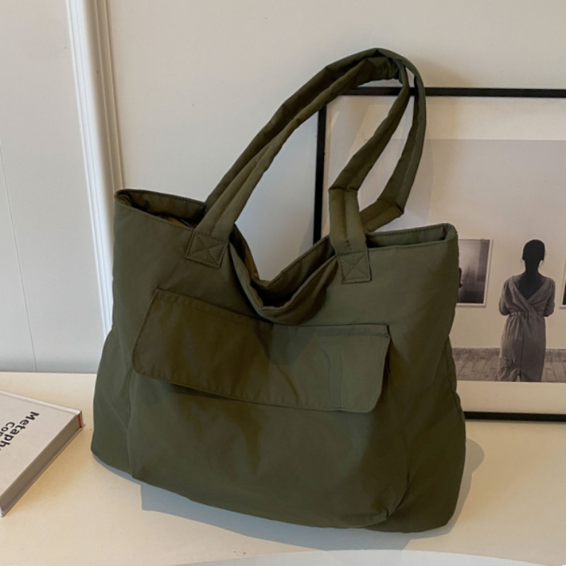 Spring Large Capacity Canvas Tote Bag for Women, Casual Minimalist Commuting Shoulder Bag, Versatile Student Book Bag Spring Large Capacity Canvas Tote Bag for Women, Casual Minimalist Commuting Shoulder Bag, Versatile Student Book Bag