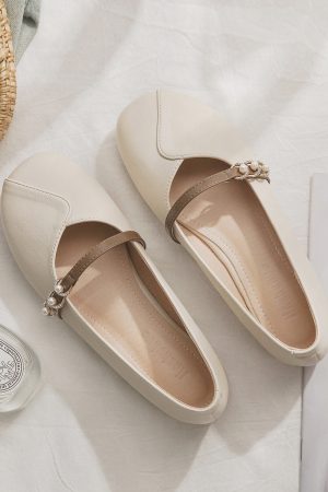 Spring Sheepskin Flat Loafers for Women - French Style Shallow Mouth Shoes Perfect for Skirts - Elegant and Versatile Fashion Footwear