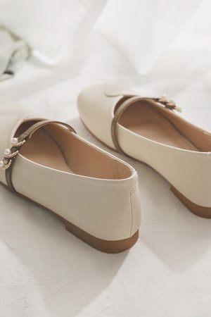 Spring Sheepskin Flat Loafers for Women - French Style Shallow Mouth Shoes Perfect for Skirts - Elegant and Versatile Fashion Footwear