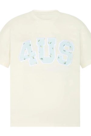 Spring Summer Patchwork Embroidered Floral Couple Loose Fit T-Shirt - Trendy National Style Short Sleeve Top