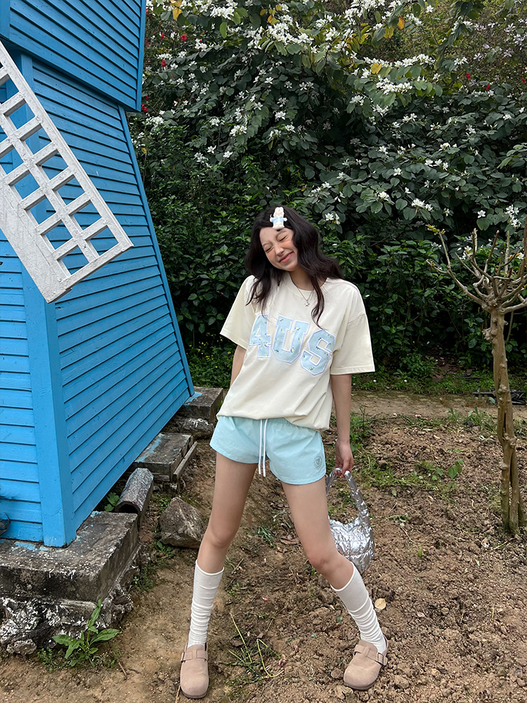 Spring Summer Patchwork Embroidered Floral Couple Loose Fit T-Shirt - Trendy National Style Short Sleeve Top Spring Summer Patchwork Embroidered Floral Couple Loose Fit T-Shirt - Trendy National Style Short Sleeve Top