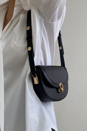 Spring Summer Women's Retro Underarm Crossbody Bag - Small Saddle Bag for 2025 Fashion