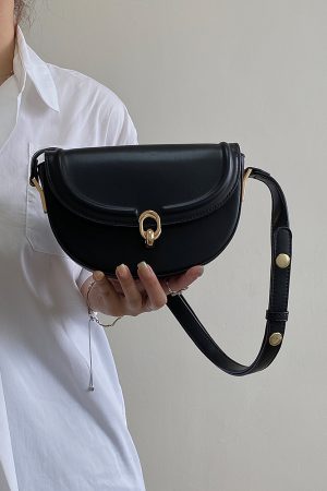 Spring Summer Women's Retro Underarm Crossbody Bag - Small Saddle Bag for 2025 Fashion