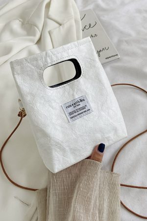 Spring/Summer 2025 Women's Paper Bag Handbag - Portable Phone Crossbody Shoulder Bag in Trendy Design