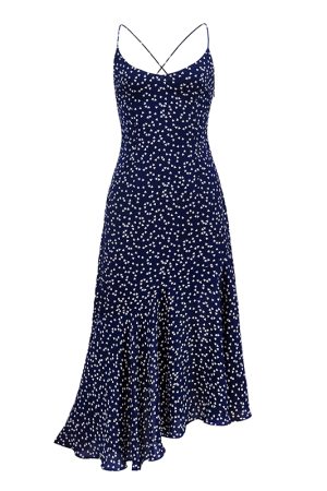 Starry Sky Backless Spaghetti Strap Dress with Fishtail Hem - Sexy Vacation Dress for Summer Nights