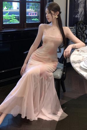 Strapless Mermaid Tulle Slip Long Dress - Elegant Slim Pink Floral Gown for Women - Perfect for Formal Events and Special Occasions