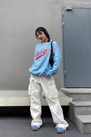 Stylish Retro High-Waisted Wide-Leg Multi-Pocket Work Pants for Men and Women - Trendy Casual 90s Inspired Straight-Leg Trousers