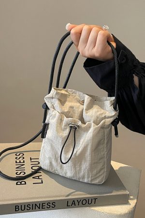 Summer 2025 Women's Casual Crossbody Bag, Trendy Bucket Shoulder Bag for Phones, Stylish Leisure Tote