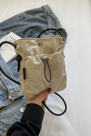 Summer 2025 Women's Casual Crossbody Bag, Trendy Bucket Shoulder Bag for Phones, Stylish Leisure Tote