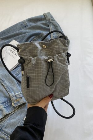 Summer 2025 Women's Casual Crossbody Bag, Trendy Bucket Shoulder Bag for Phones, Stylish Leisure Tote