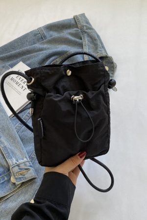 Summer 2025 Women's Casual Crossbody Bag, Trendy Bucket Shoulder Bag for Phones, Stylish Leisure Tote