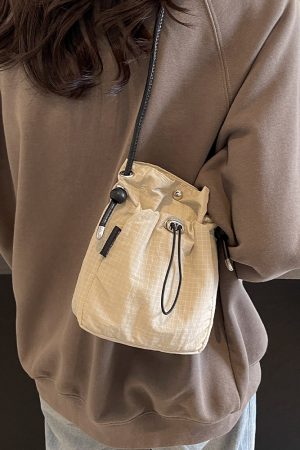 Summer 2025 Women's Casual Crossbody Bag, Trendy Bucket Shoulder Bag for Phones, Stylish Leisure Tote