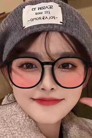 Summer Blush Large Frame Sunglasses for Women - Face Slimming, Versatile Fresh Style, Ideal for Students