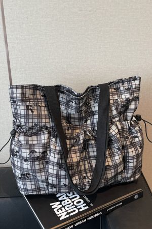 Summer Floral Tote Bag for Women - Large Capacity Canvas Shoulder Bag, Stylish Commuter & Student Essential, 2025 Trend