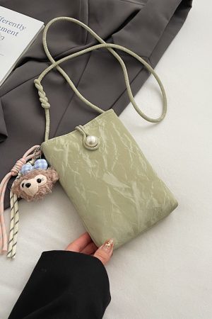 Summer Lightweight Chinese Style Crossbody Phone Bag for Women - 2025 Yellow National Wind Small Purse