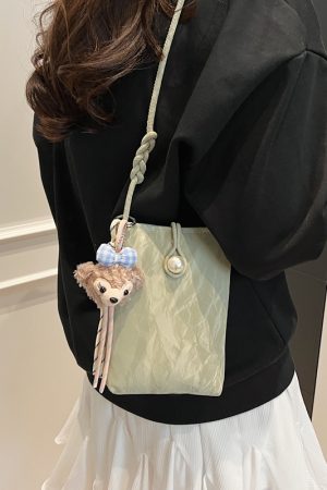 Summer Lightweight Chinese Style Crossbody Phone Bag for Women - 2025 Yellow National Wind Small Purse