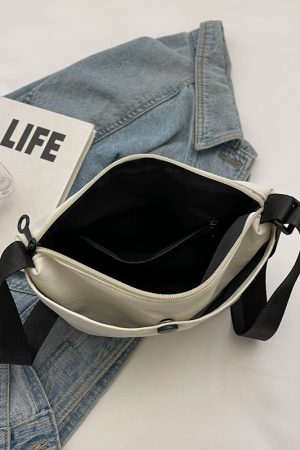 Summer Minimalist Lightweight Crossbody Bucket Bag for Women - Versatile Zipper Phone Bag for Commuting and Daily Use