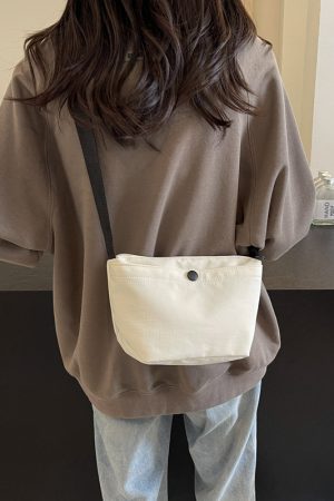 Summer Minimalist Lightweight Crossbody Bucket Bag for Women - Versatile Zipper Phone Bag for Commuting and Daily Use