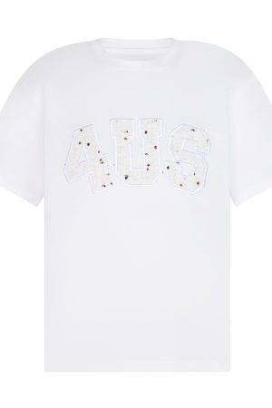 Summer Patch Embroidery Little Chanel Style Couple Loose Round Neck T-Shirt - Short Sleeve Casual Fashion for Couples